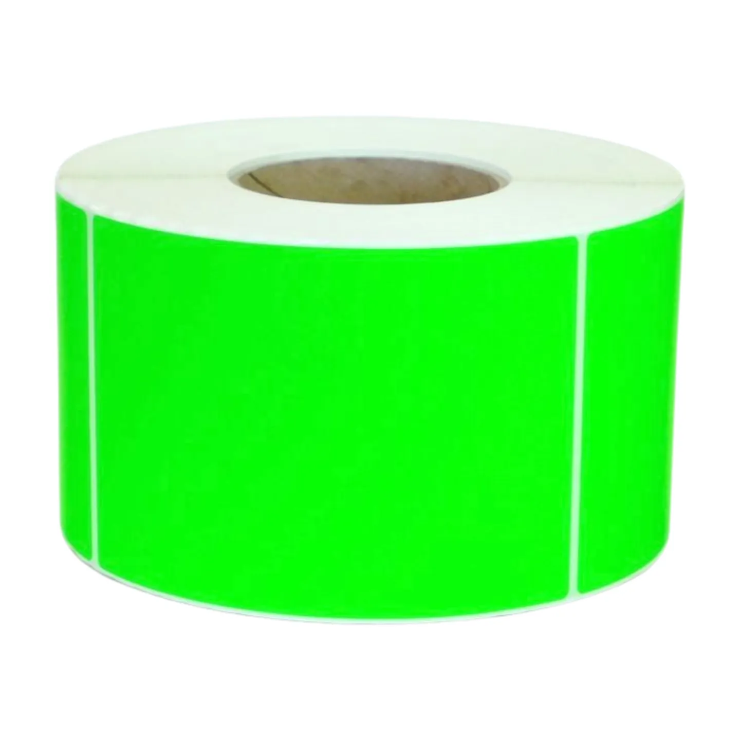 102MM X 150MM FLURO GREEN ROLL 3 INCH CORE  - ROLL 1000
