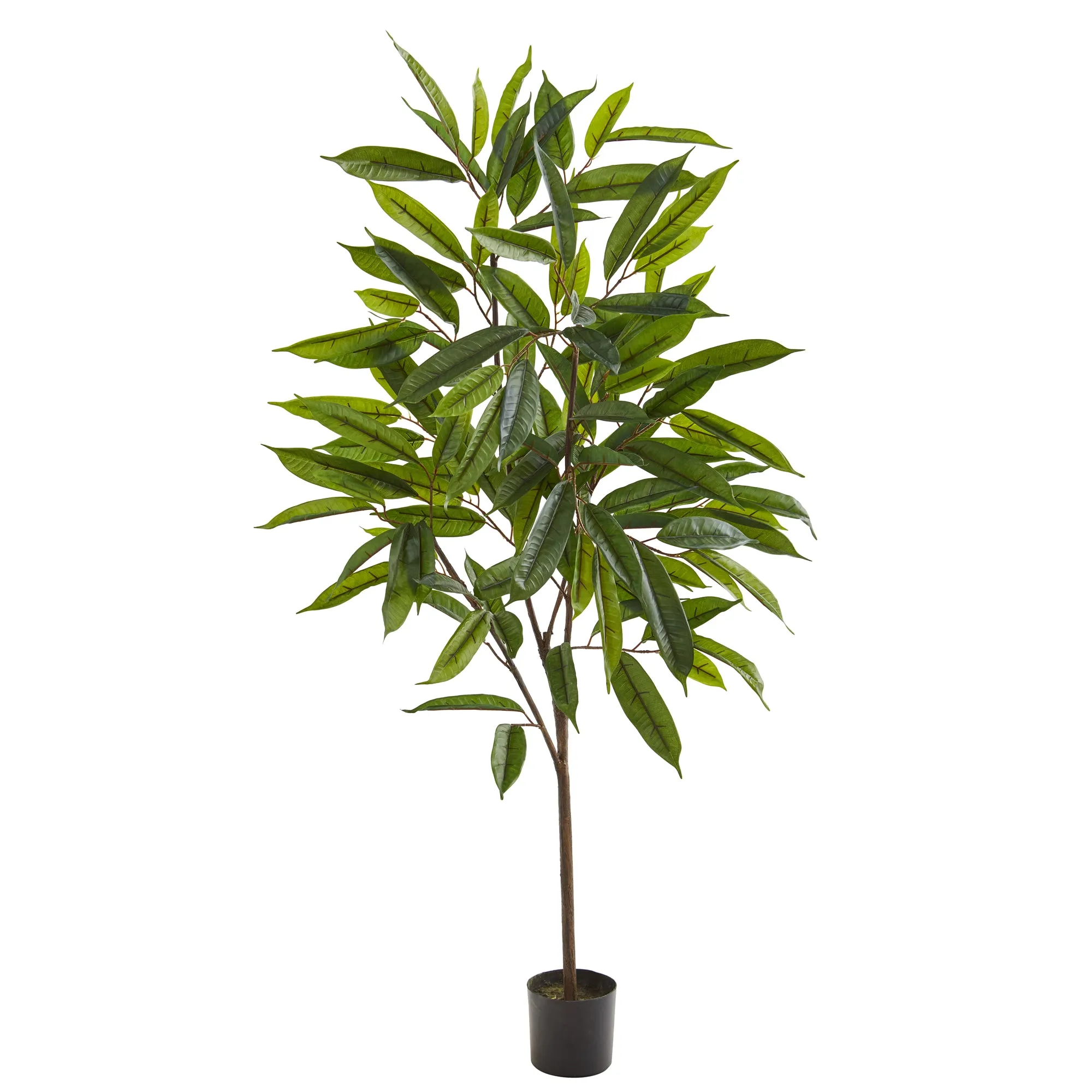 52" Artificial Long Leaf Ficus Plant - Low Maintenance, Life-Like & Vibrant Silk Plants For Busy People.