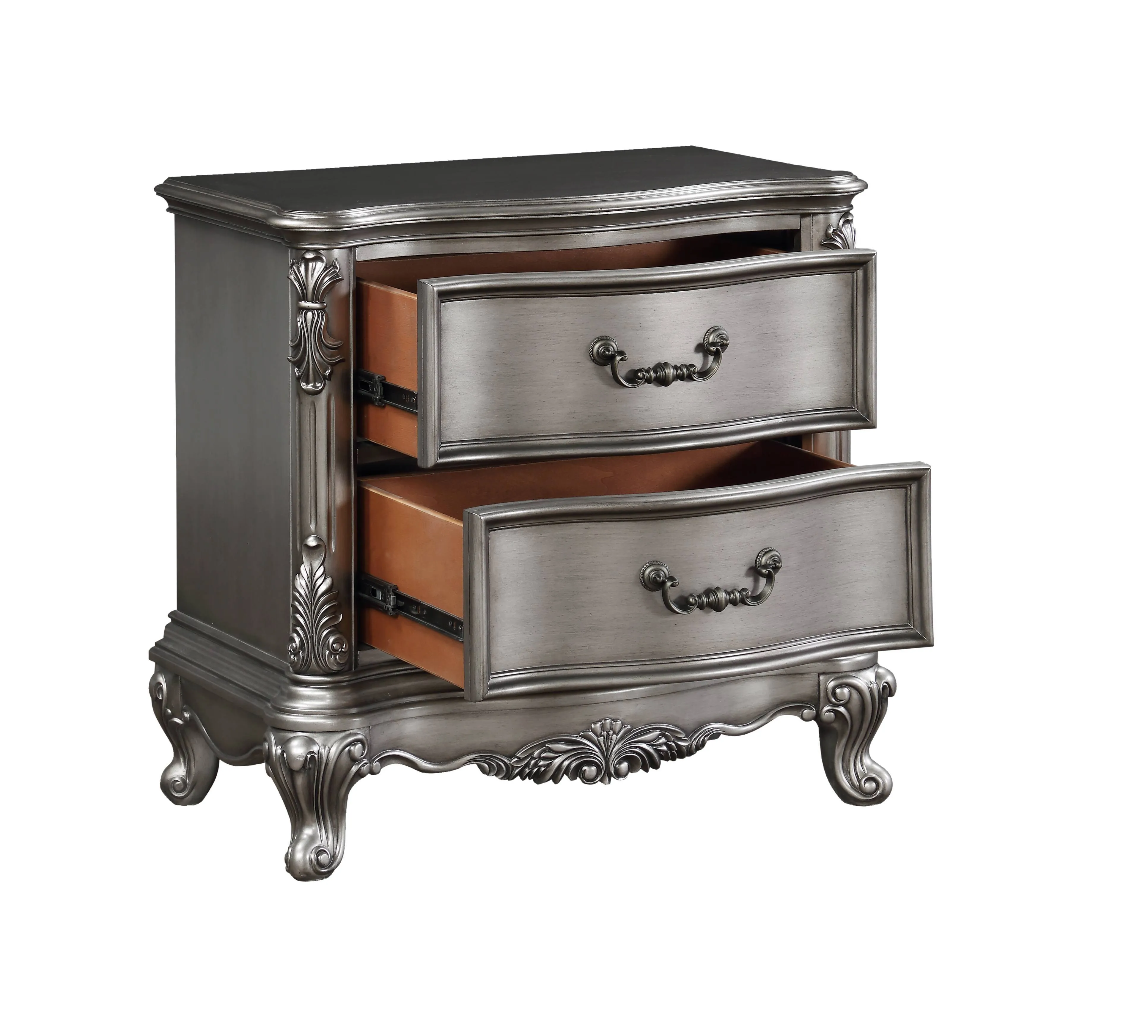 Ariadne - Nightstand - Antique Silver by Couch.com