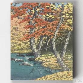 Autumn at Oirase - Paint by Numbers
