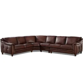 Belfast - Leather Sectional - Brown by Couch.com