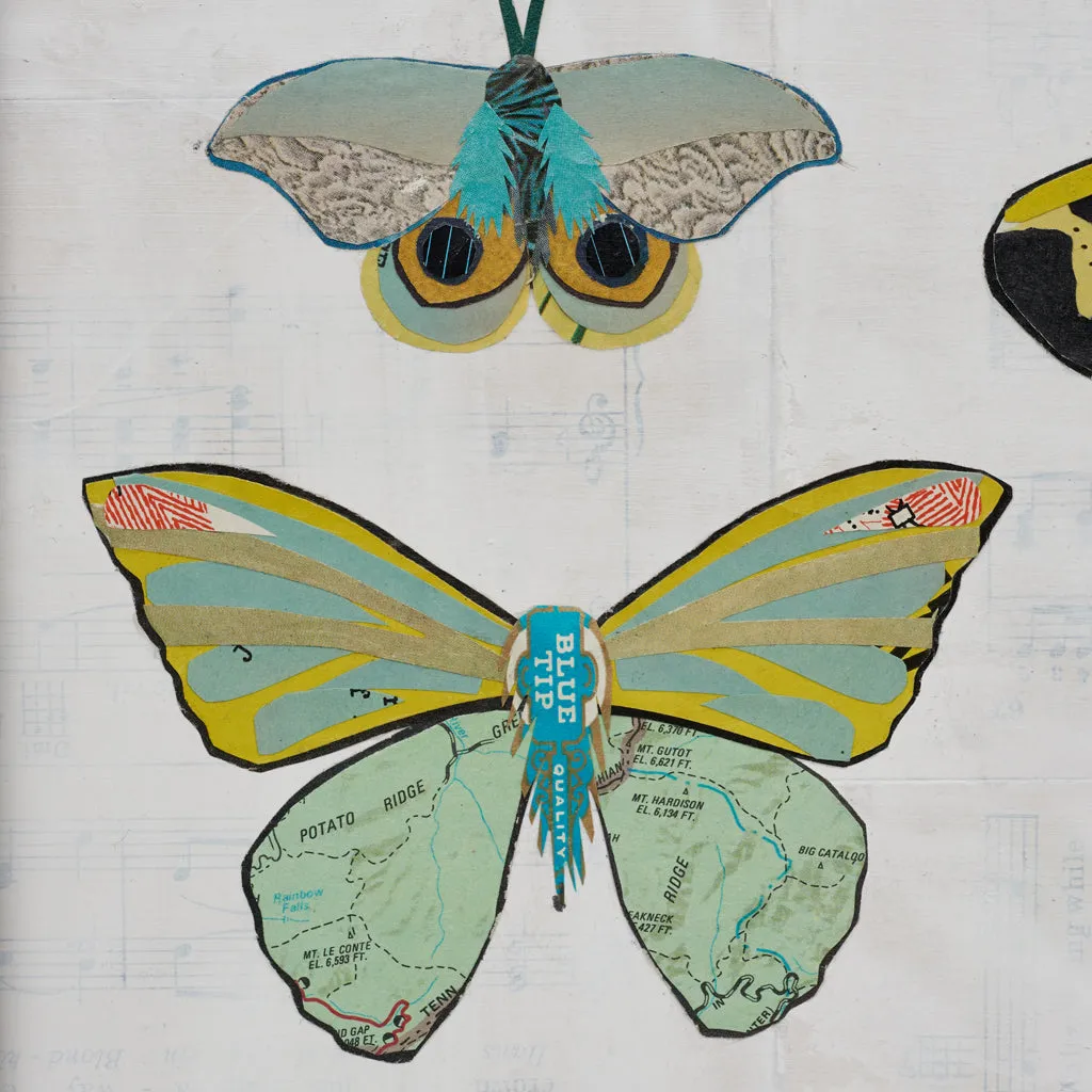 BUTTERFLIES original paper collage