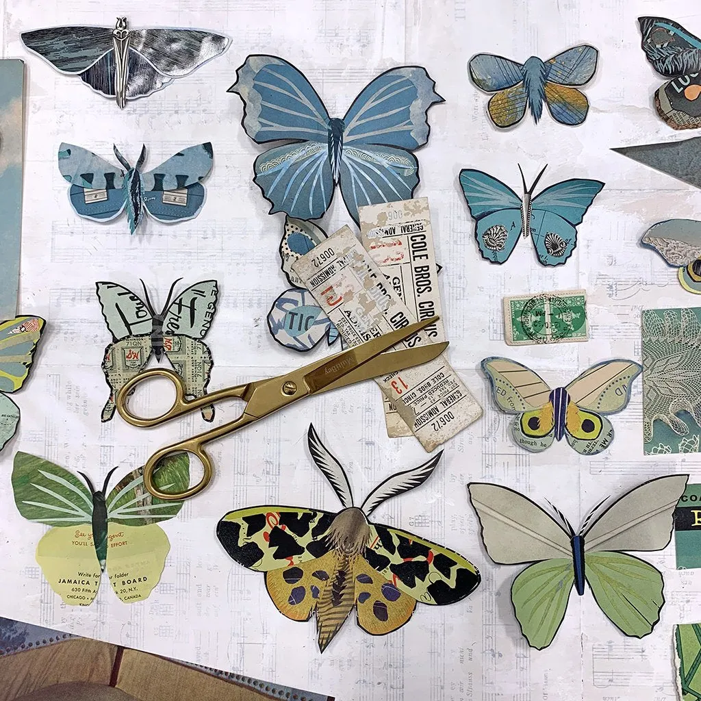 BUTTERFLIES original paper collage