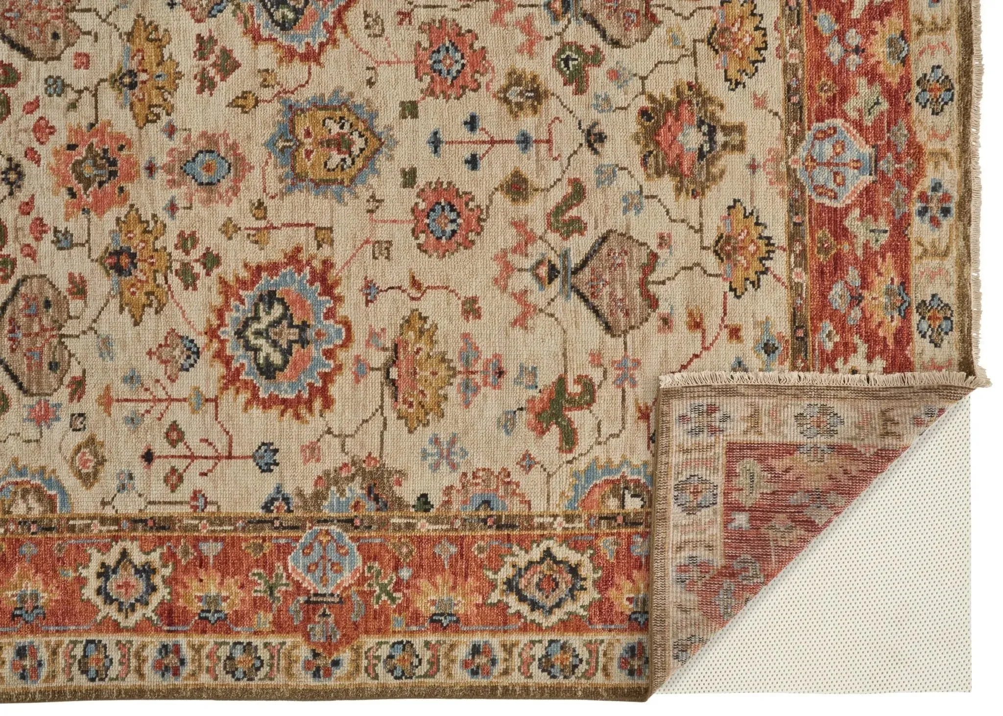 Carrington 9826805F Beige/Rust Rug