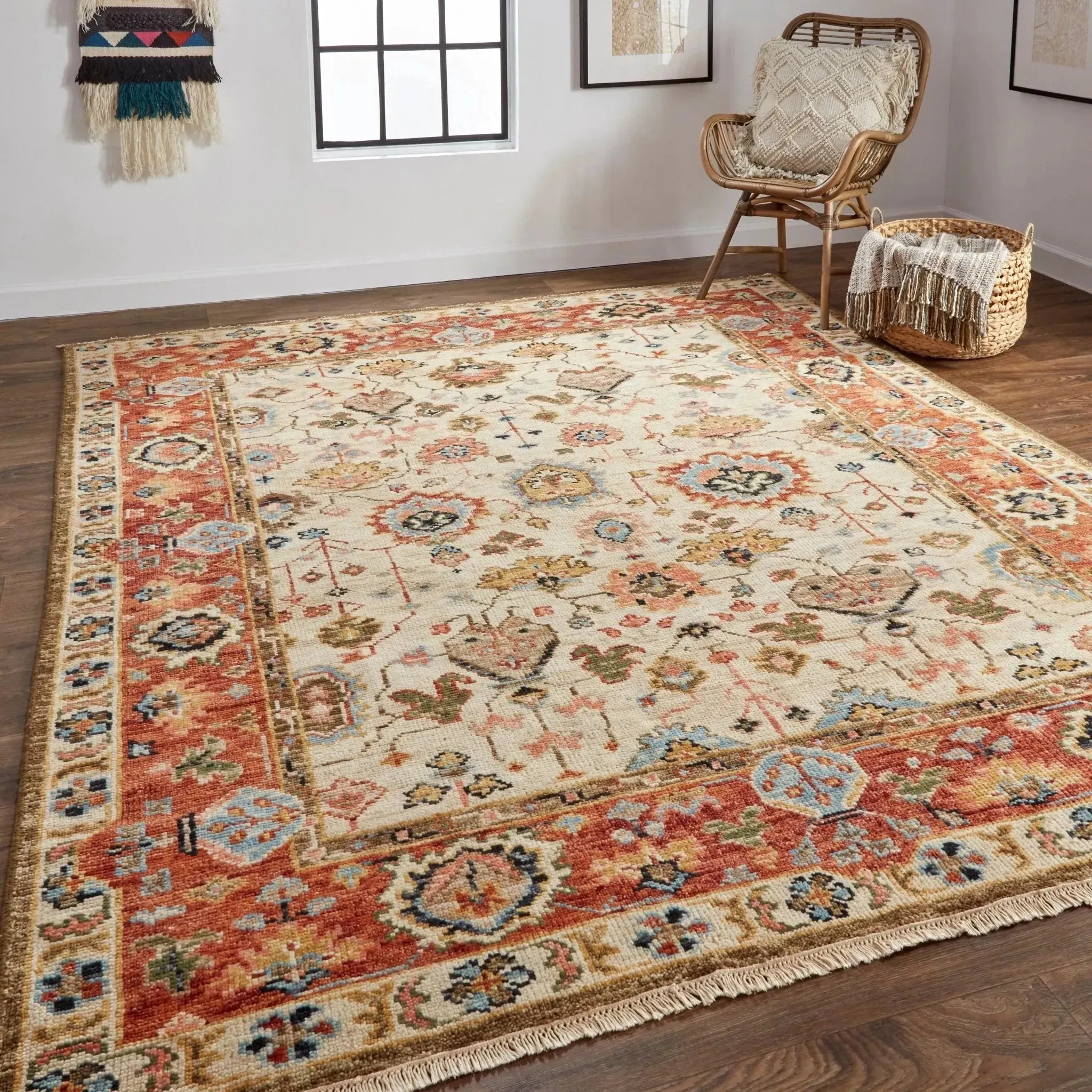 Carrington 9826805F Beige/Rust Rug