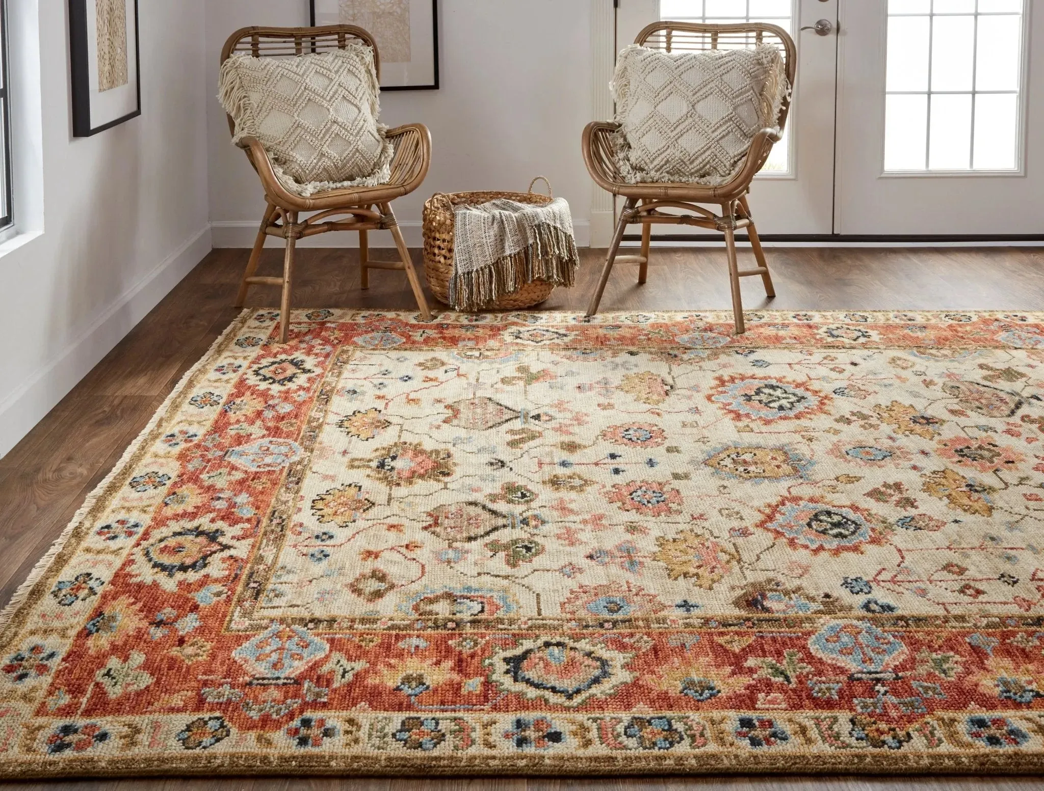 Carrington 9826805F Beige/Rust Rug
