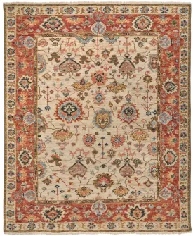 Carrington 9826805F Beige/Rust Rug
