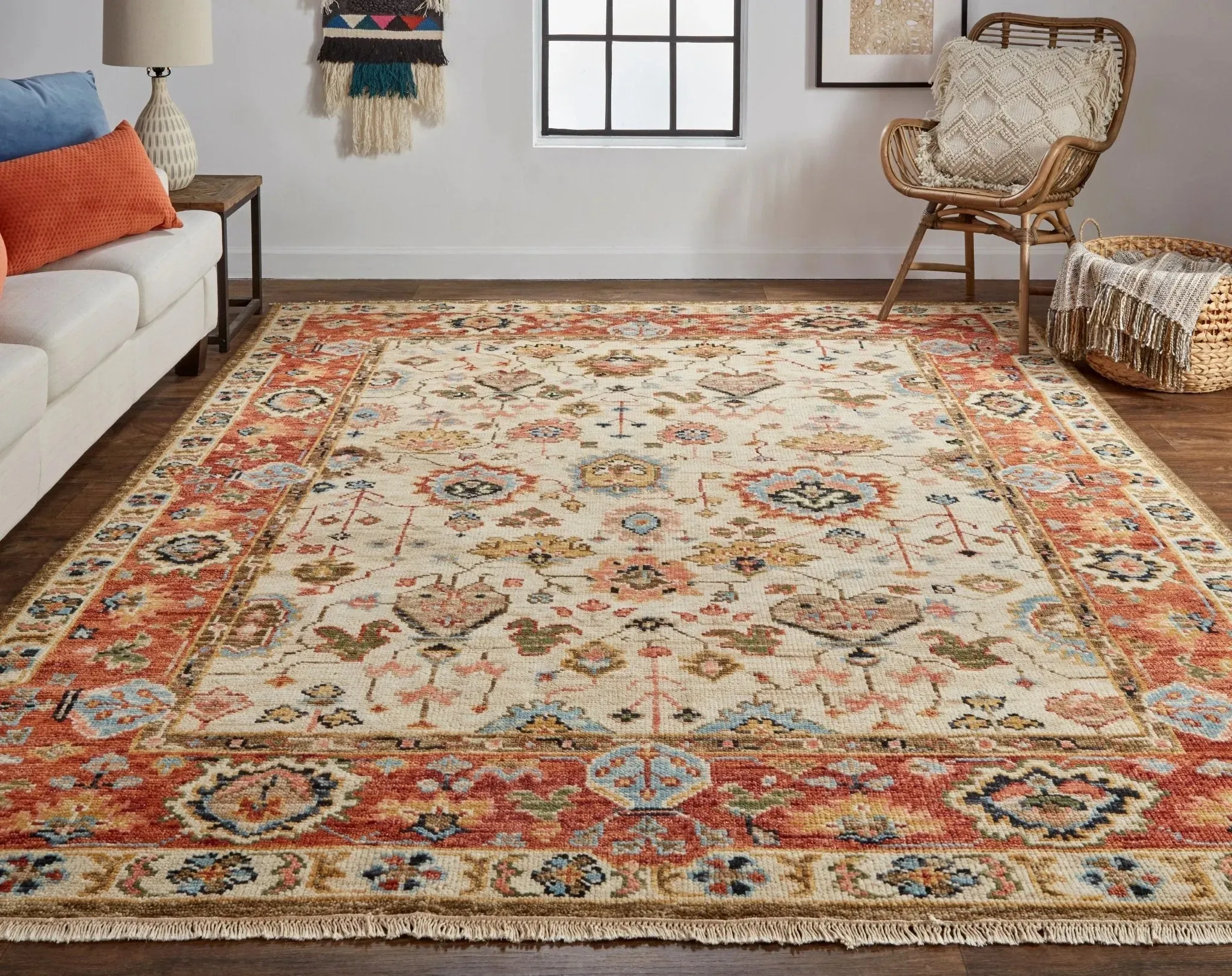 Carrington 9826805F Beige/Rust Rug