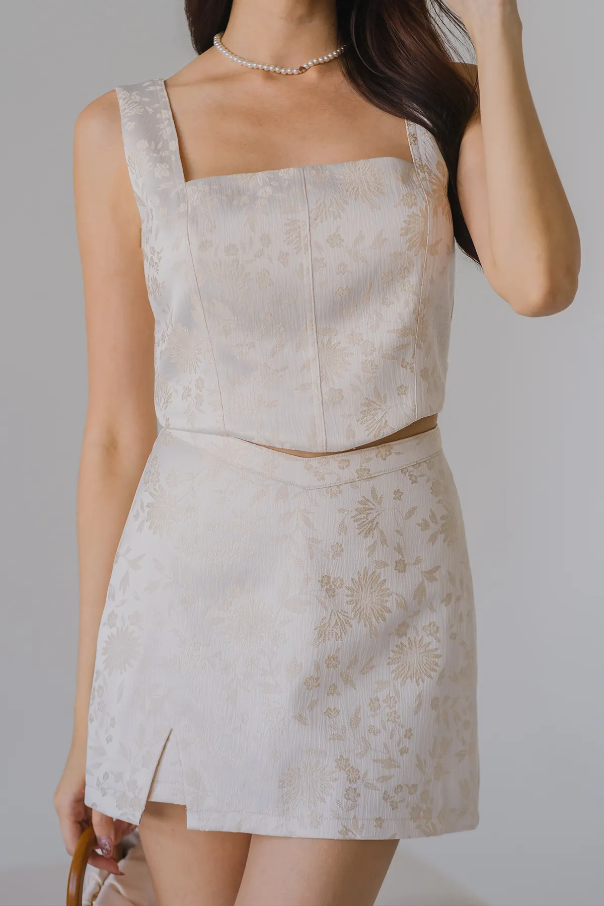 Celestial Embossed Skorts (Pearl)