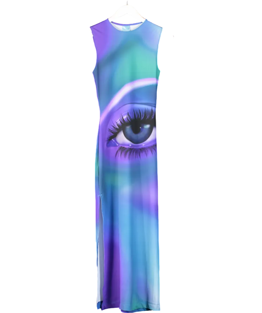 Dandy Blue Eye Maxi Dress UK XS