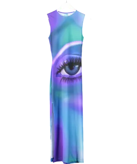 Dandy Blue Eye Maxi Dress UK XS