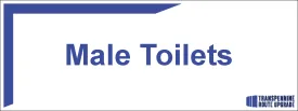 Door Sign - Male Toilets