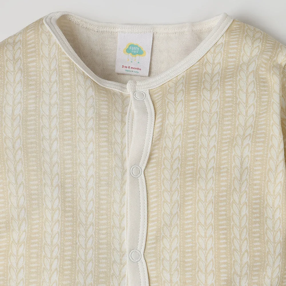 Fancy Fluff Pure Bliss Button Down Sleepsuit