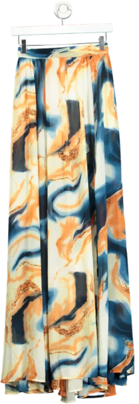 Fashion Nova Multicolour Abstract Maxi Skirt XS