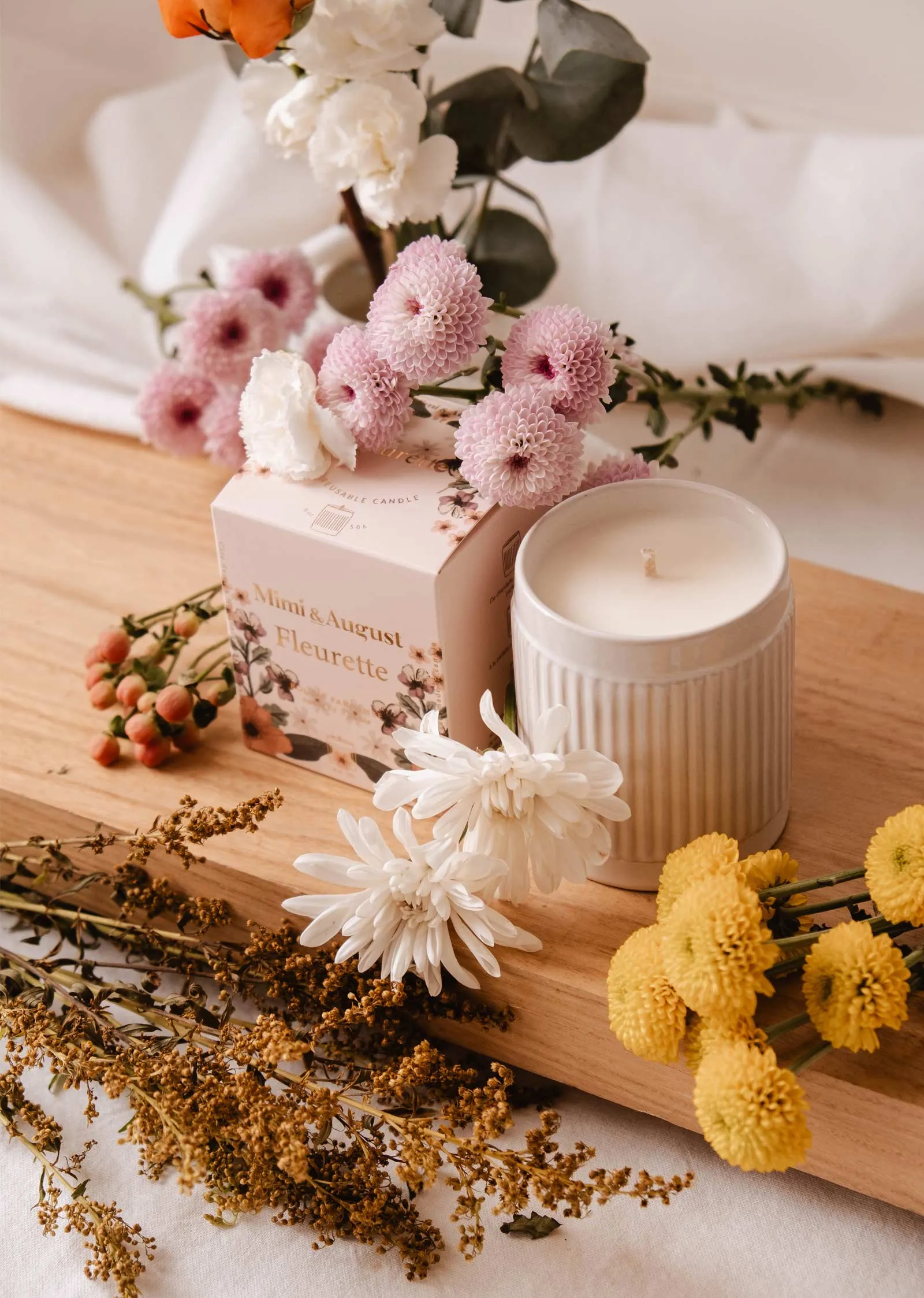 Fleurette - Reusable Candle