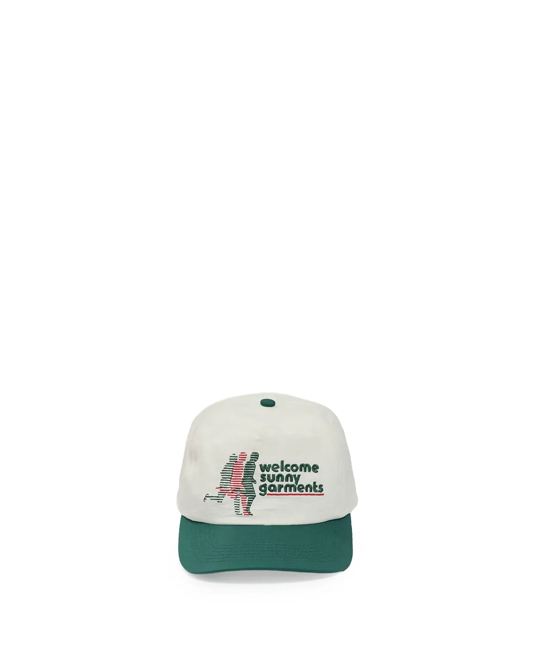 Off-White/Green Marathon Cap