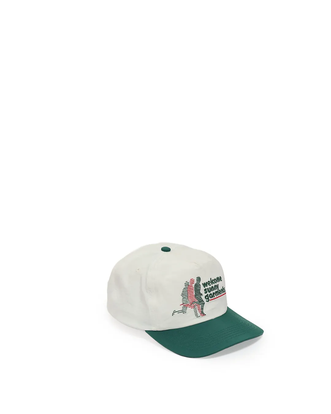 Off-White/Green Marathon Cap