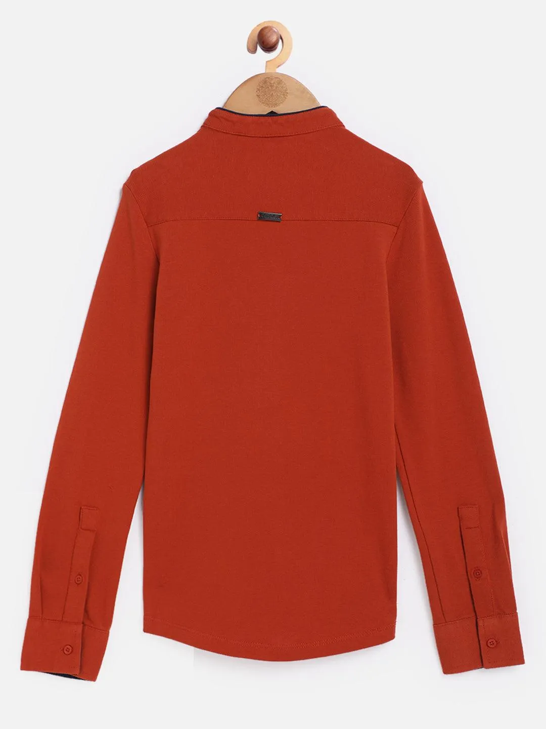 One Friday Rust Solid Shirt