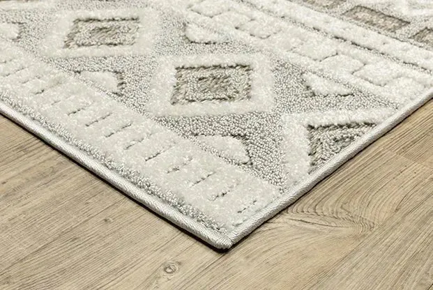 Tangier TAN06 Grey/Ivory Rug