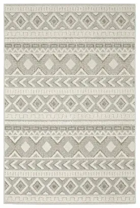 Tangier TAN06 Grey/Ivory Rug