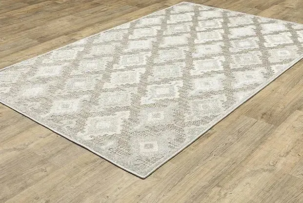 Tangier TAN08 Ivory/Grey Rug